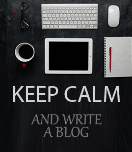 Keep calm and write a blog